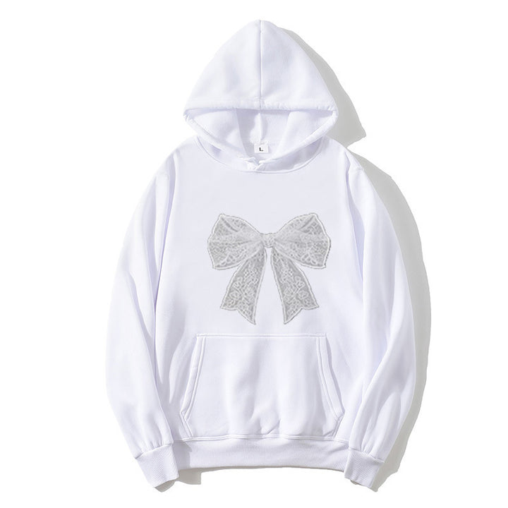 Ladies hoodie with elegant lace design Chic & Stil