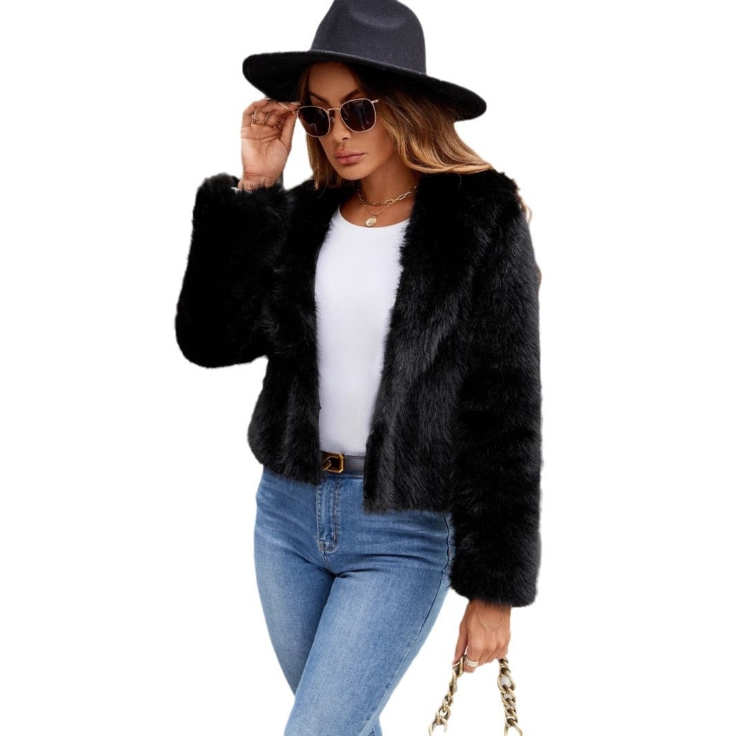 Ladies Elegant and trendy Faux fur jacket Lune London