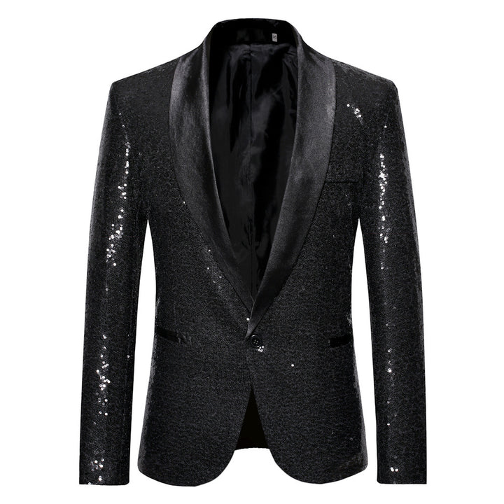 Elegant sequined blazer for men with a modern cut Lune London