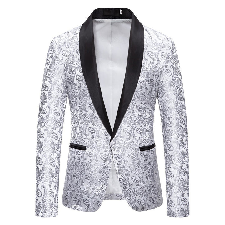 Veste de smoking extravagante pour hommes avec motif Paisley Lune London