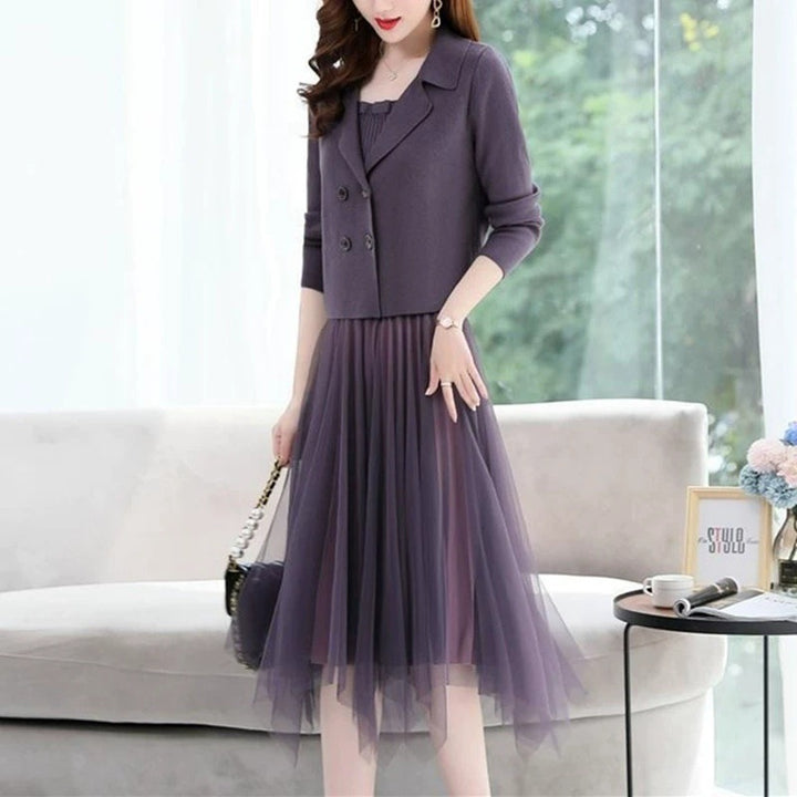 Ladies Elegant tulle dress with matching blazer Lune London