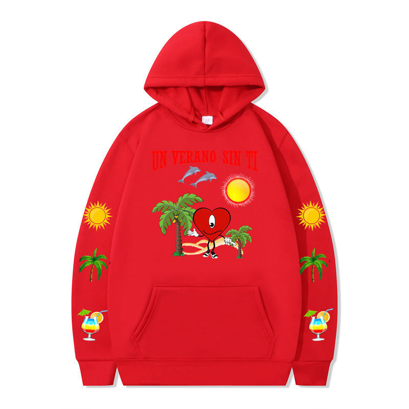 Women's hoodie with vibrant summer motif and comfortable fit Lune London