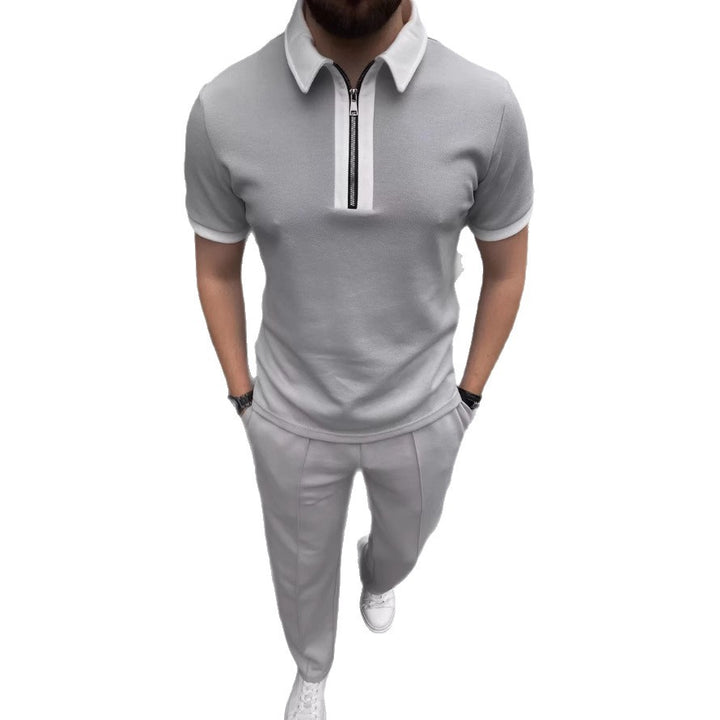 Men's Modern Zip-Up Polo Set Lune London