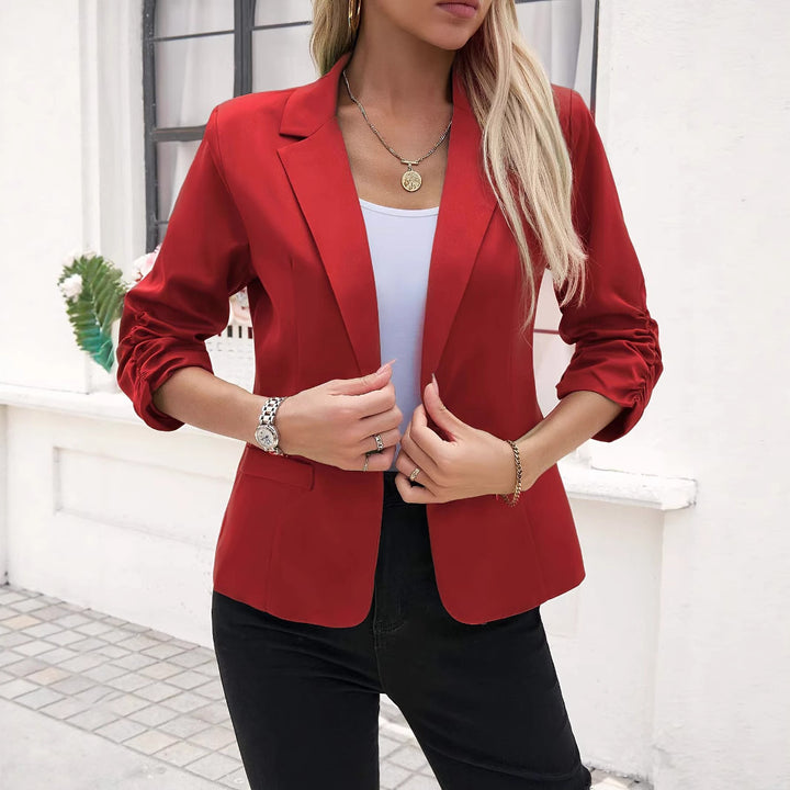 Elegant stretch jacket for women with loop sleeves and modern details Lune London