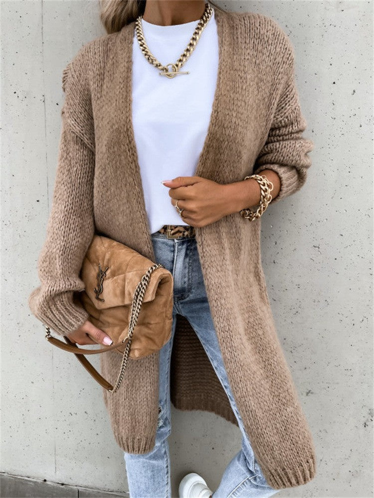 Lune Londonl women's knit cardigan in chunky knit with open design