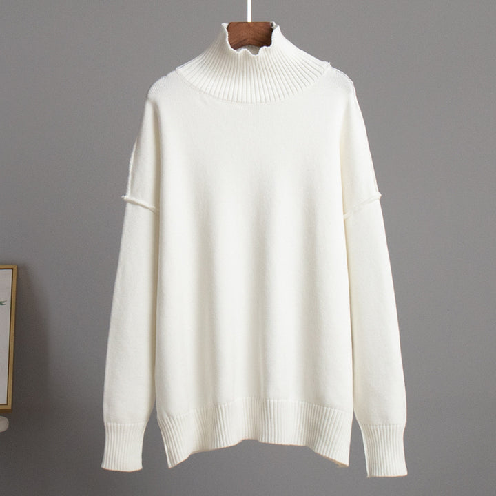 Ladies Trendy Turtleneck Pullover Lune London