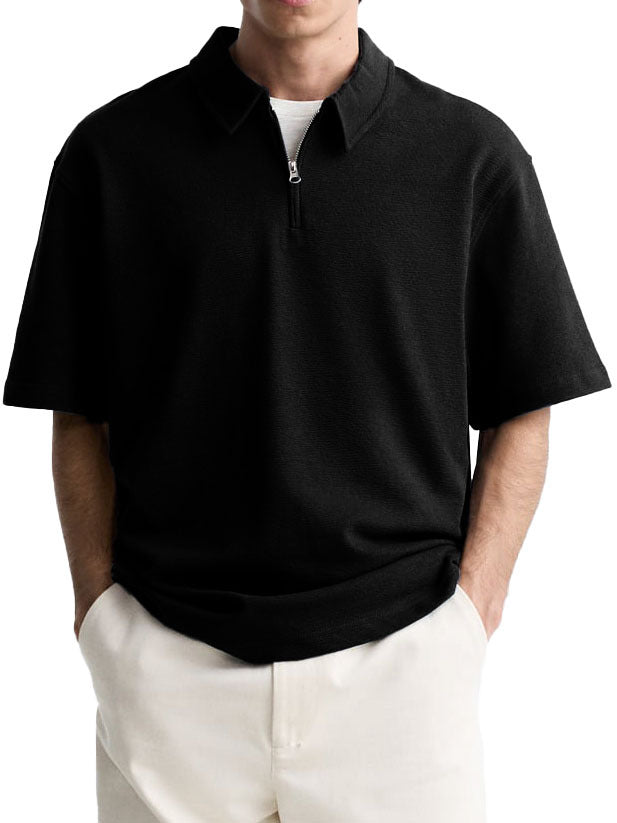 Men's polo with short zipper and high-quality fabric Chic and Style