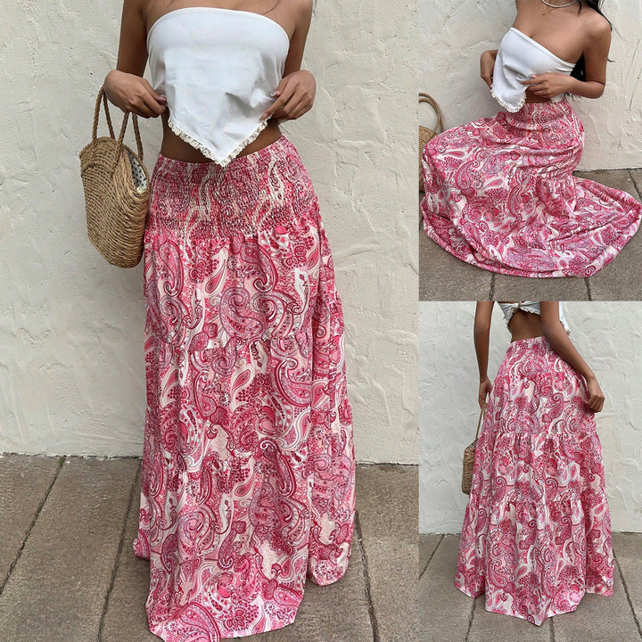 Women Maxi Skirt Paisley Bohemian Lune London