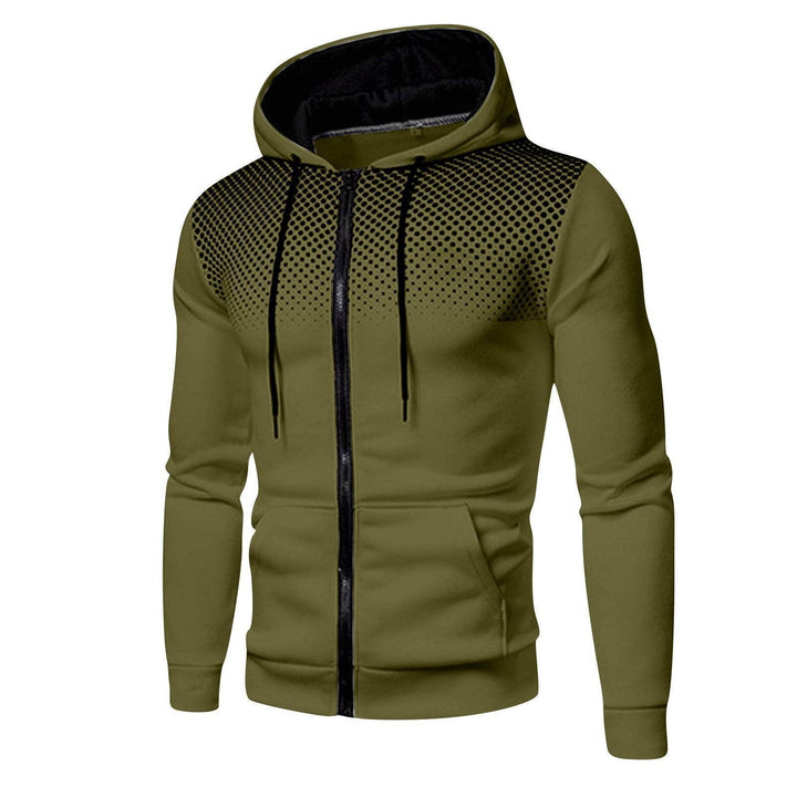 Sporty hooded sweater for men with an innovative structure and practical zip pockets Lune London
