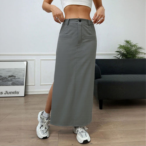 Jupe longue pour femme avec fente latérale Chic & Stil