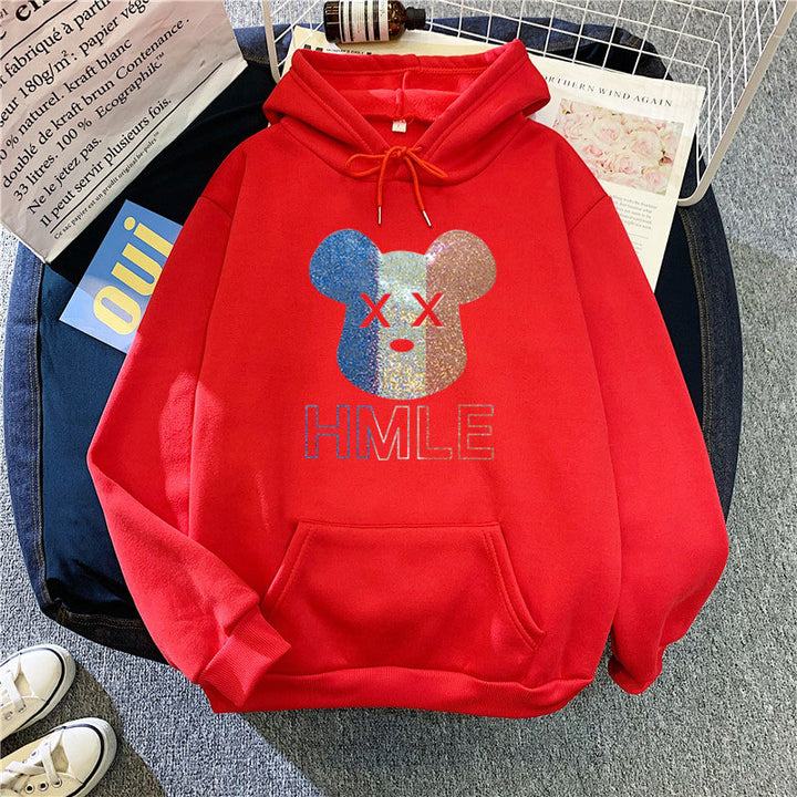 Women's hoodie with artistic bear motif Chic & Stil