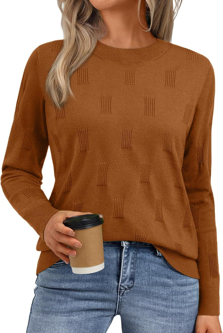 Knitted sweater for women with textured pattern and relaxed fit Lune London
