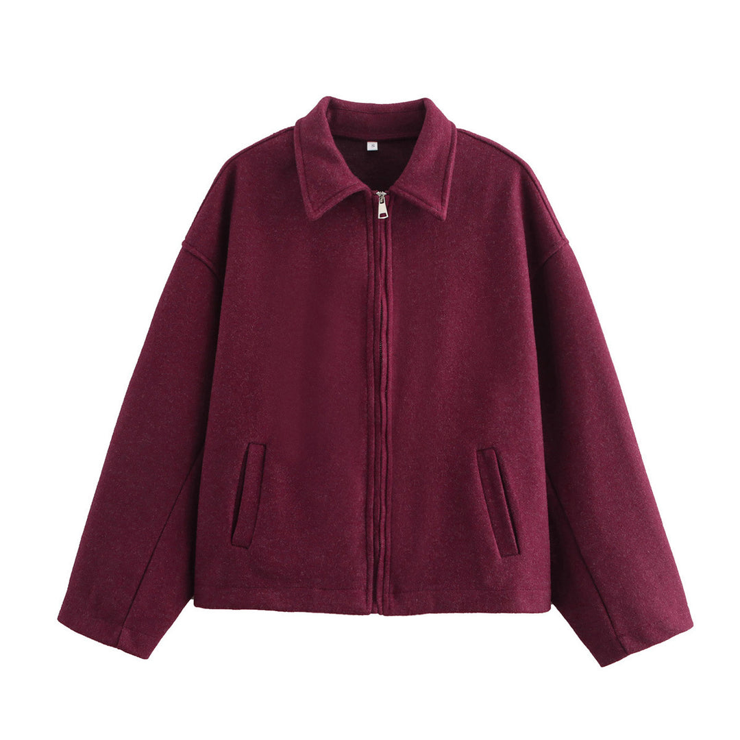 Casual polar jacket for women with high collar and inner pockets Lune London