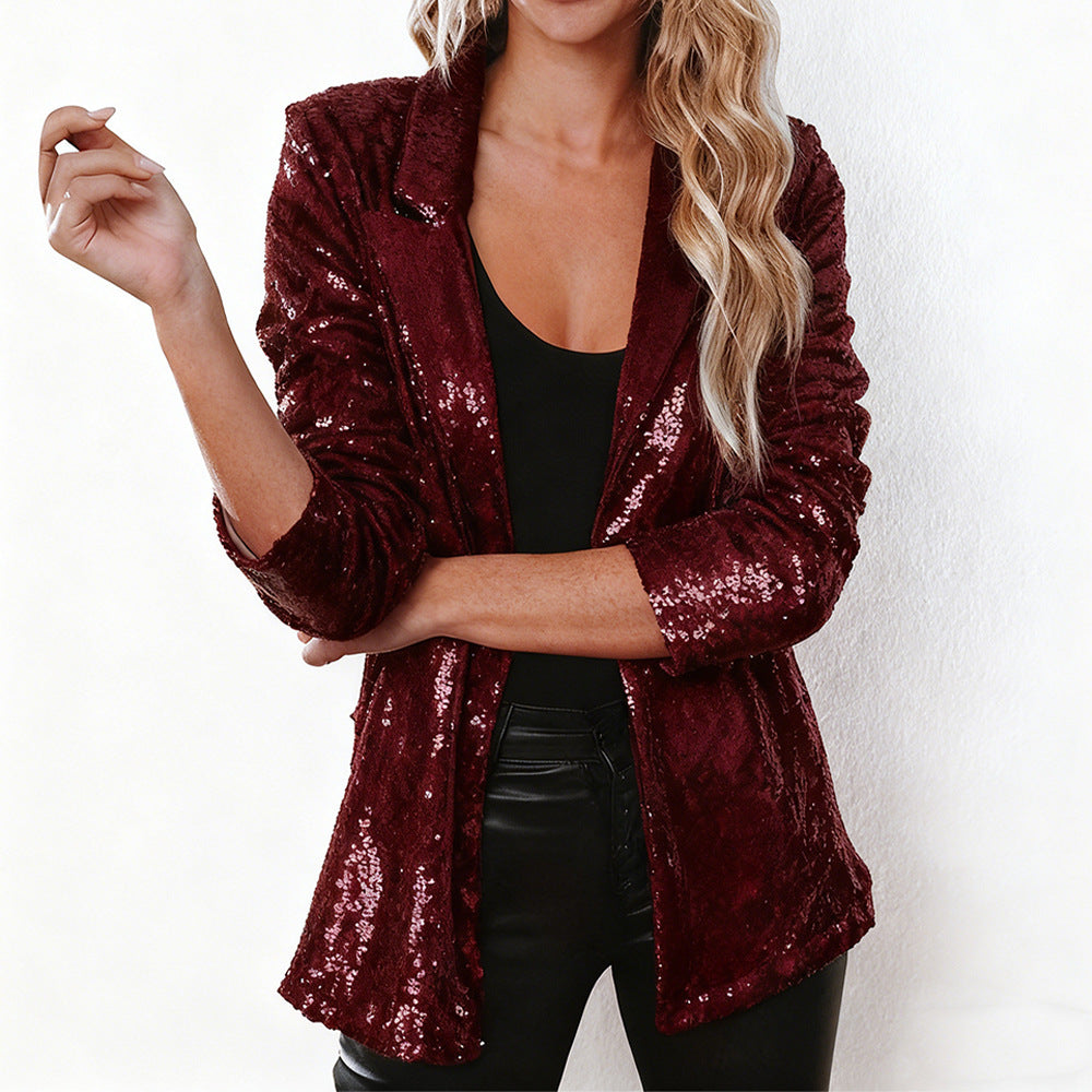 Women's Glitter Blazer Lune London