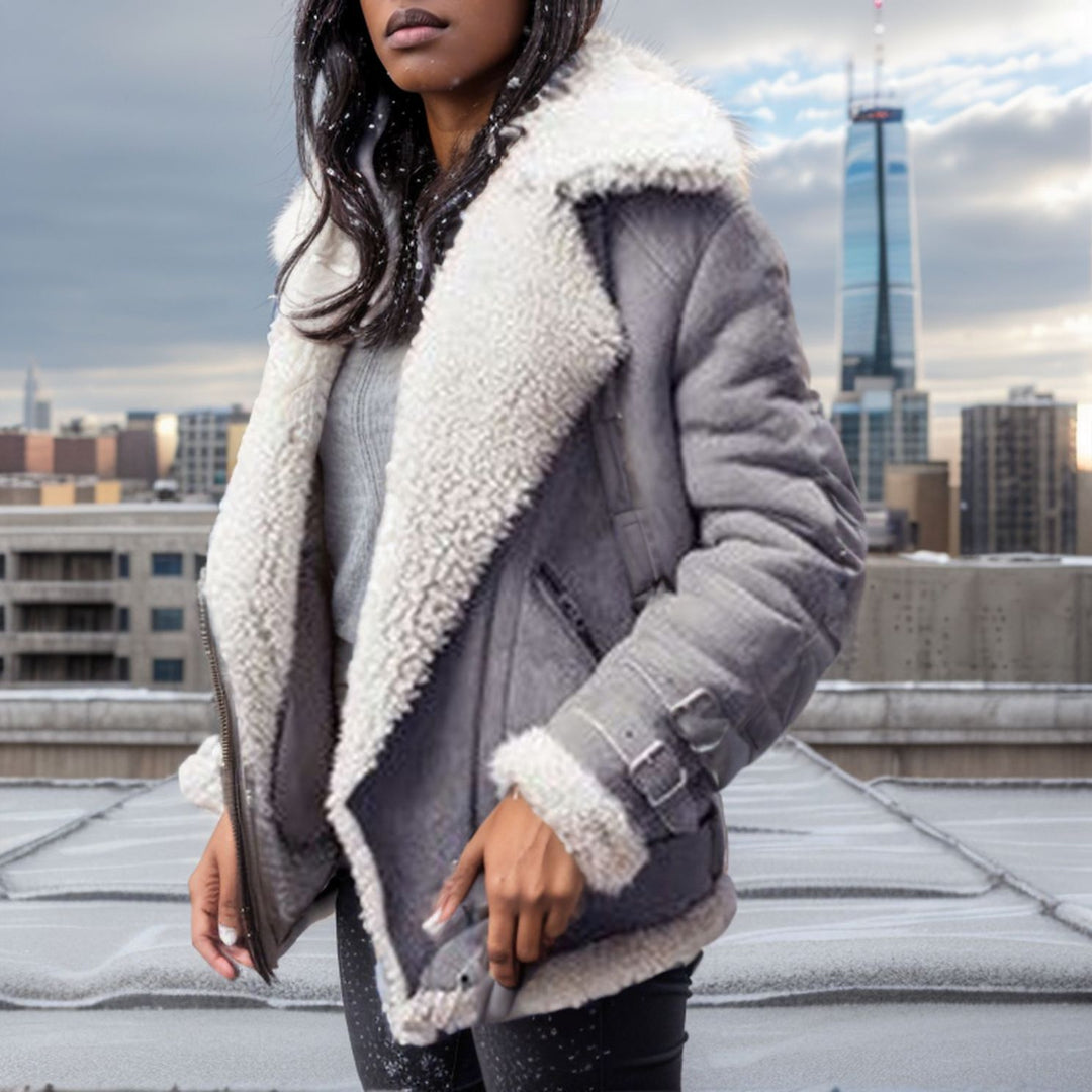 Ladies trendy jacket with warm lining Lune London