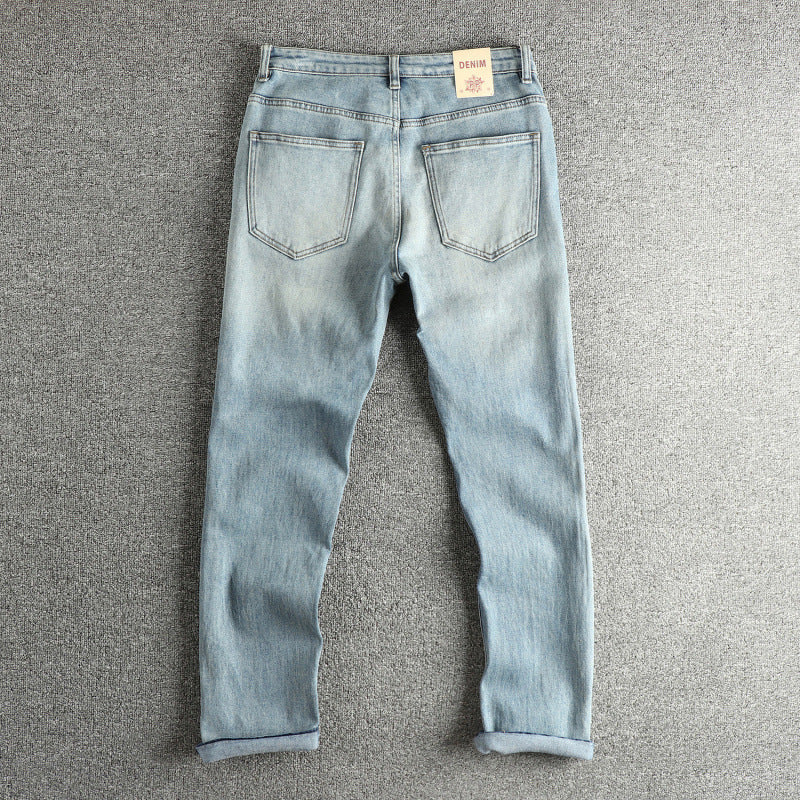 Women's denim pants with a modern slim fit, casual design and high waist Lune London