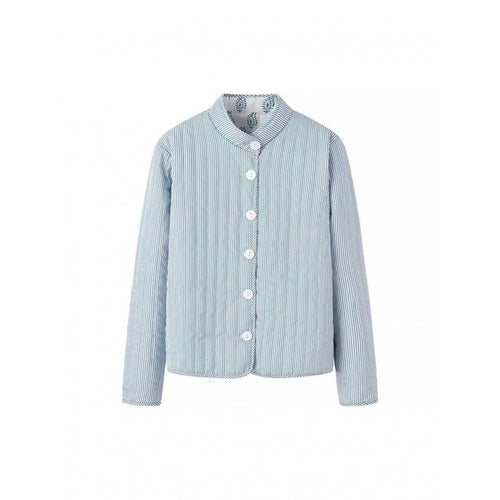 Reversible cotton jacket for women with elegant print Lune London