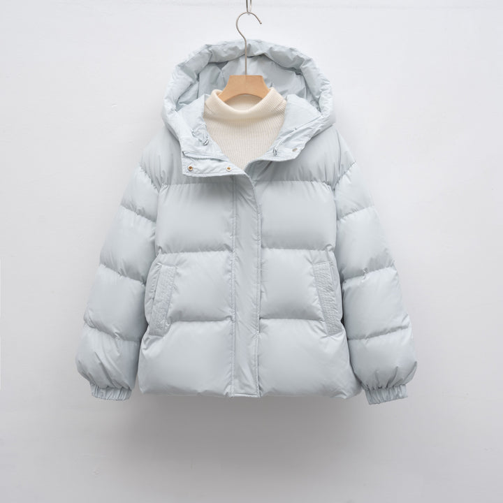 Ladies winter fashion coat with voluminous puff sleeves Lune London