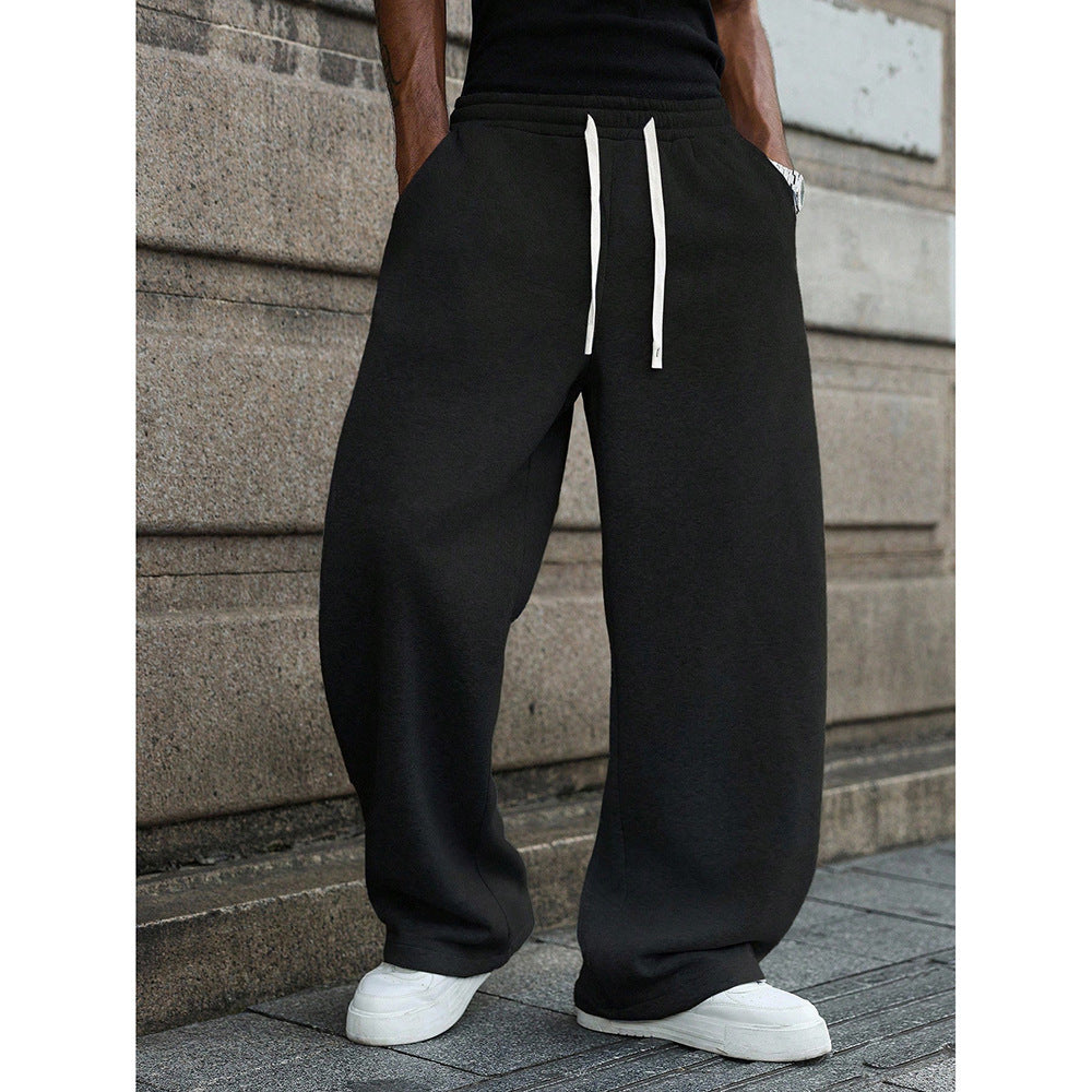 Women's casual loose-fit leisure pants with elastic waistband and practical pockets Chic & Stil