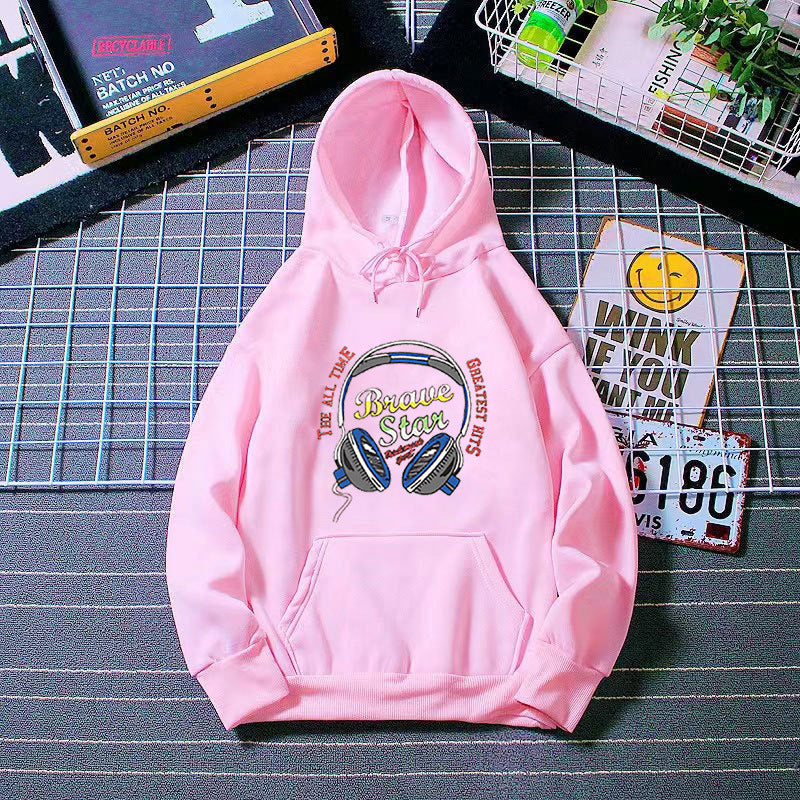 Women's hoodie with striking music design Chic & Stil