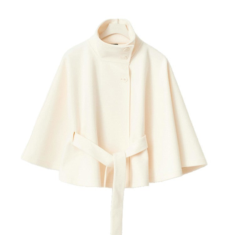 Relaxed hooded jacket for women with tie belt Lune London