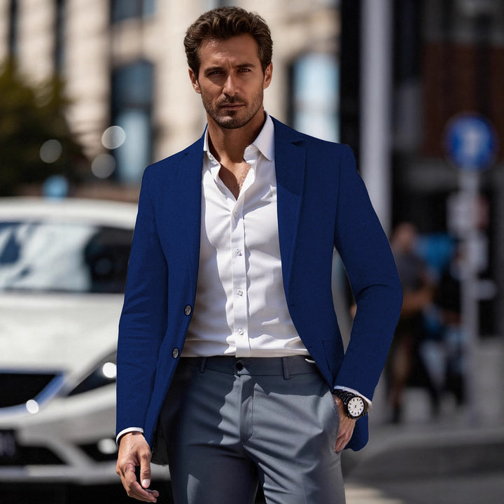 Elegant fitted business suit jacket for men Lune London