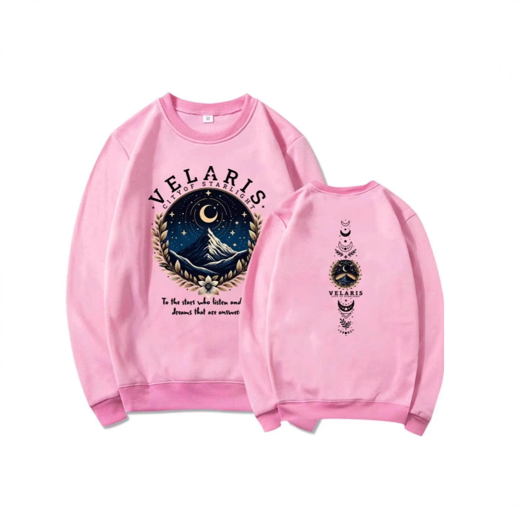 Women's sweatshirt with artistic night sky motif Chic & Stil