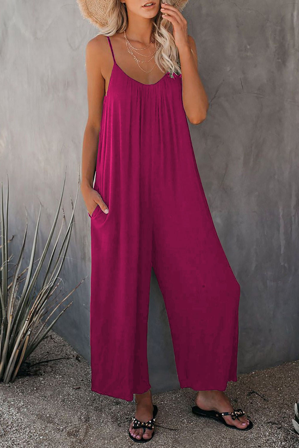Ladies Elegant Sleeveless Jumpsuit Lune London