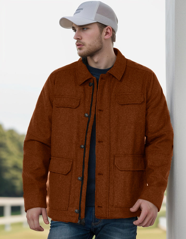 Wool jacket for men with functional pockets and modern cut Lune London