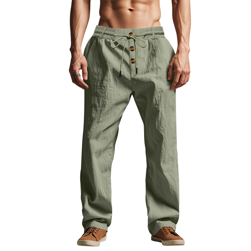 Casual leisure pants for men, comfortable and airy, with a wide cut Lune London