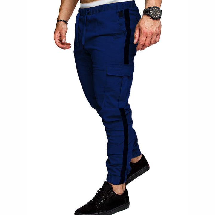 Men's cargo pants with elastic waist and versatile side pockets Lune London