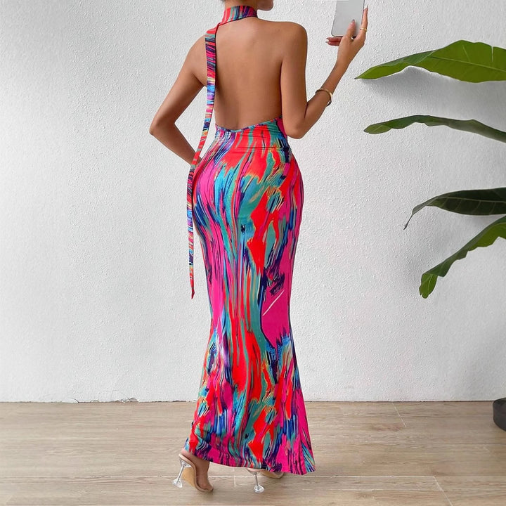 Lune London high neck bodycon maxi dress
