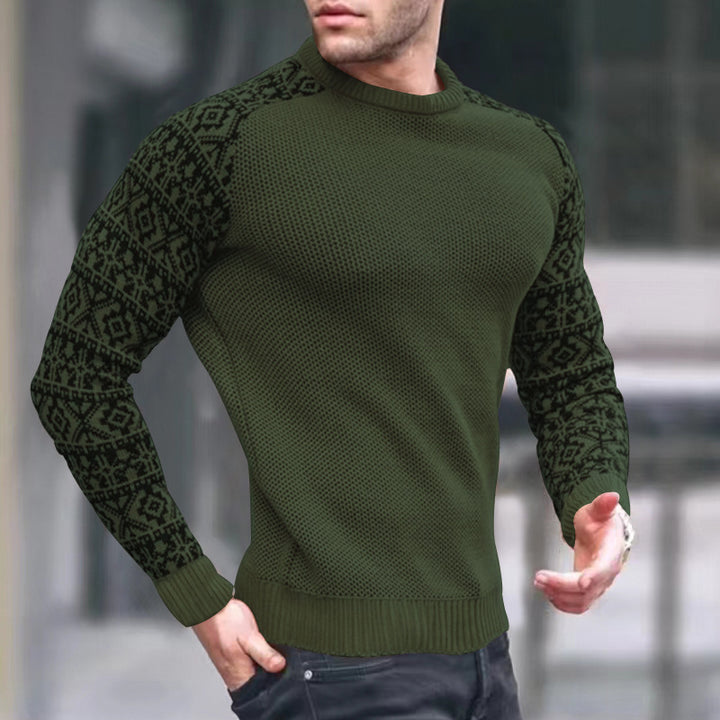 Men's knit sweater with graphic pattern Lune London
