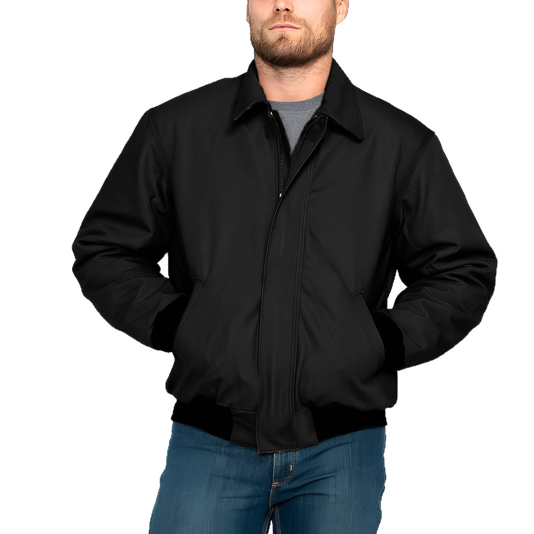 Elegant and warming men's jacket with double zipper Lune London