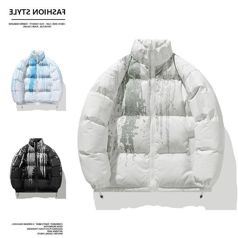 Winter ladies puffer jacket with elastic cuffs and chic and stylish design