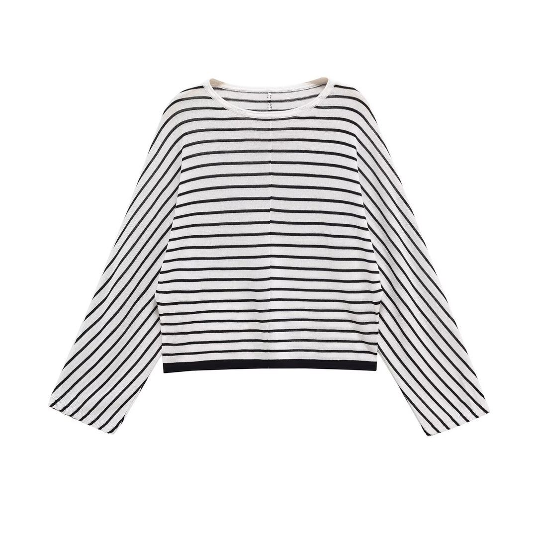 Ladies oversized striped sweater Lune London
