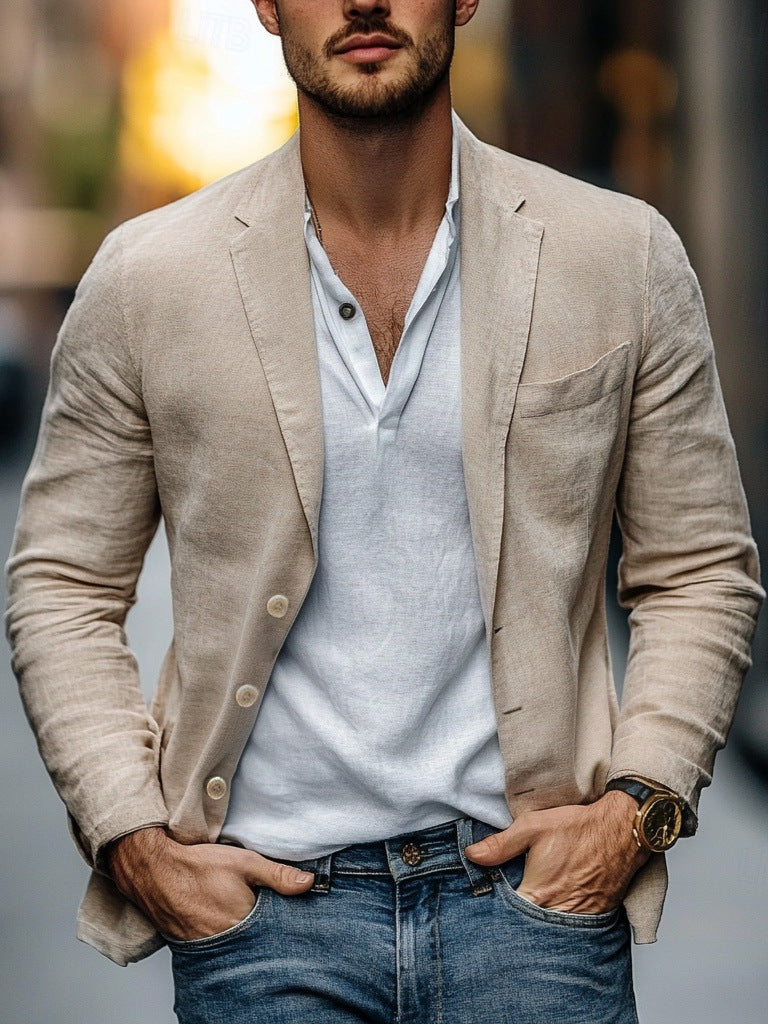 Lune London | Men's Casual Linen Blazer