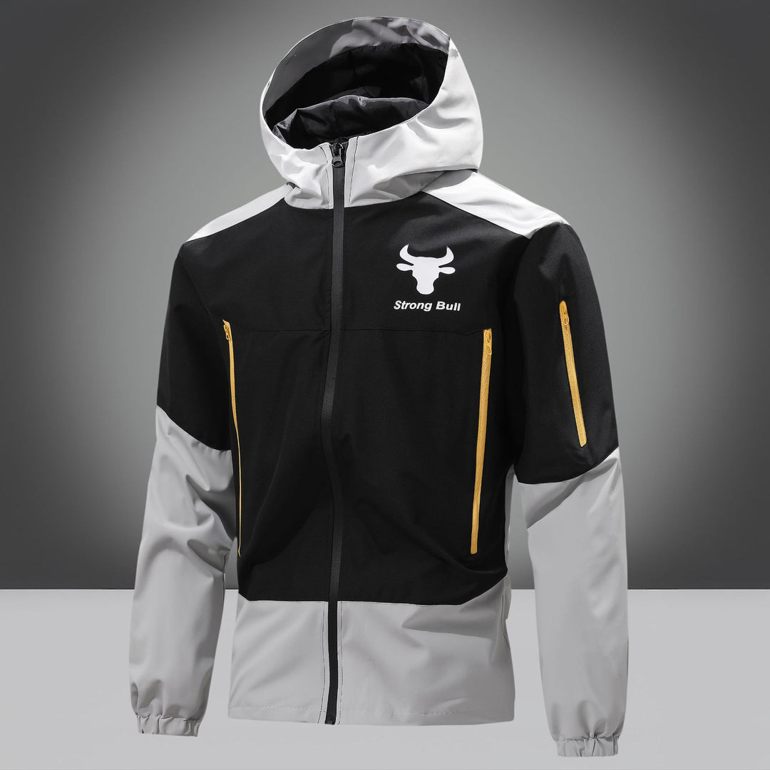 Functional jacket for men in breathable material with practical pockets Lune London