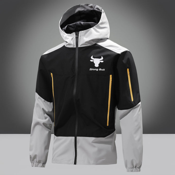 Functional jacket for men in breathable material with practical pockets Lune London