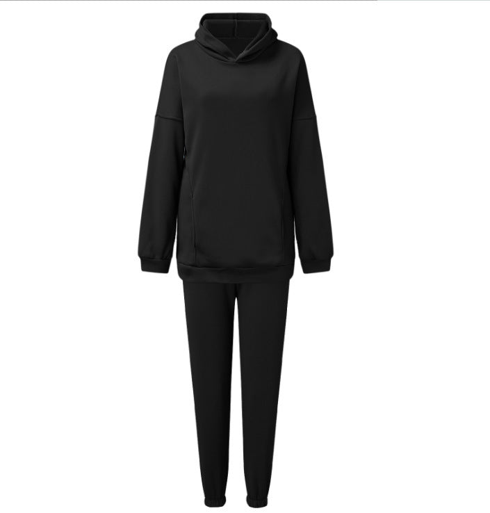 Comfortable fleece leisure set for women with high collar Lune London