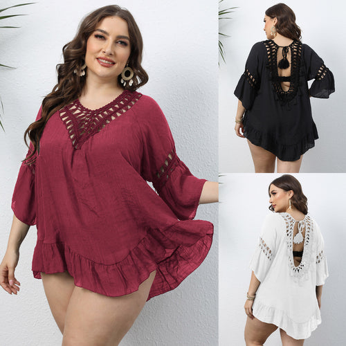 Women Elegant Crochet Cover Tunic Lune London