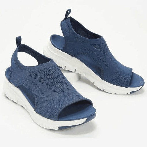 Breathable open-toe knitted sandals for women Lune London