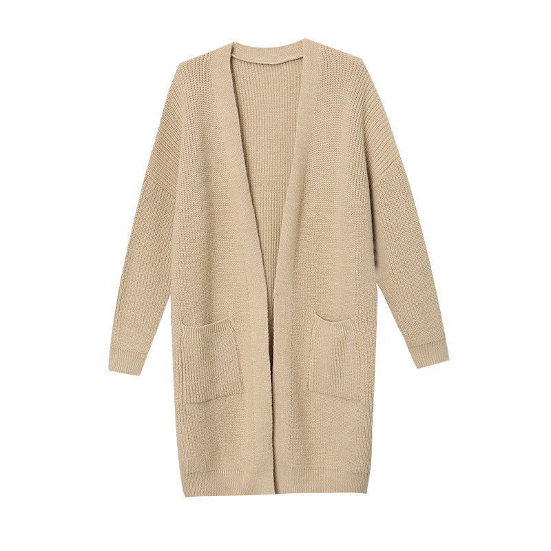 Women's cozy, lightweight knitted cardigan with two pockets Chic & Stil