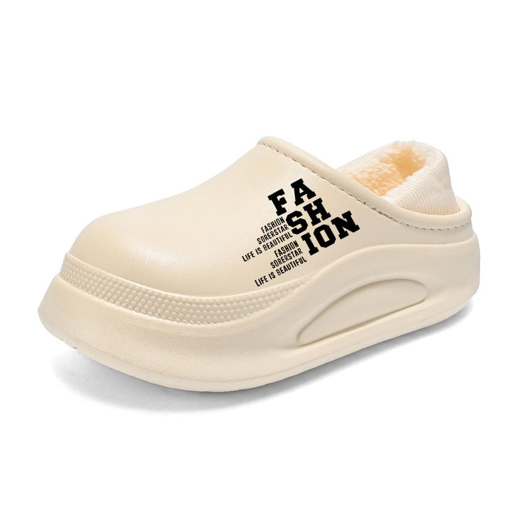 Ladies comfortable slippers with warm lining and non-slip sole Lune London