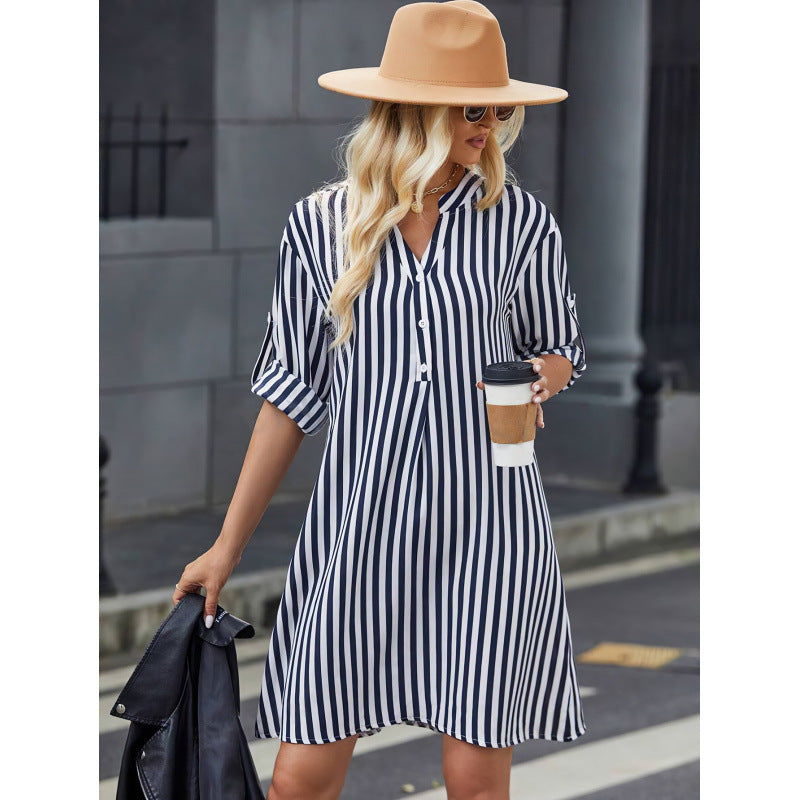 Striped shirt dress for women Lune London