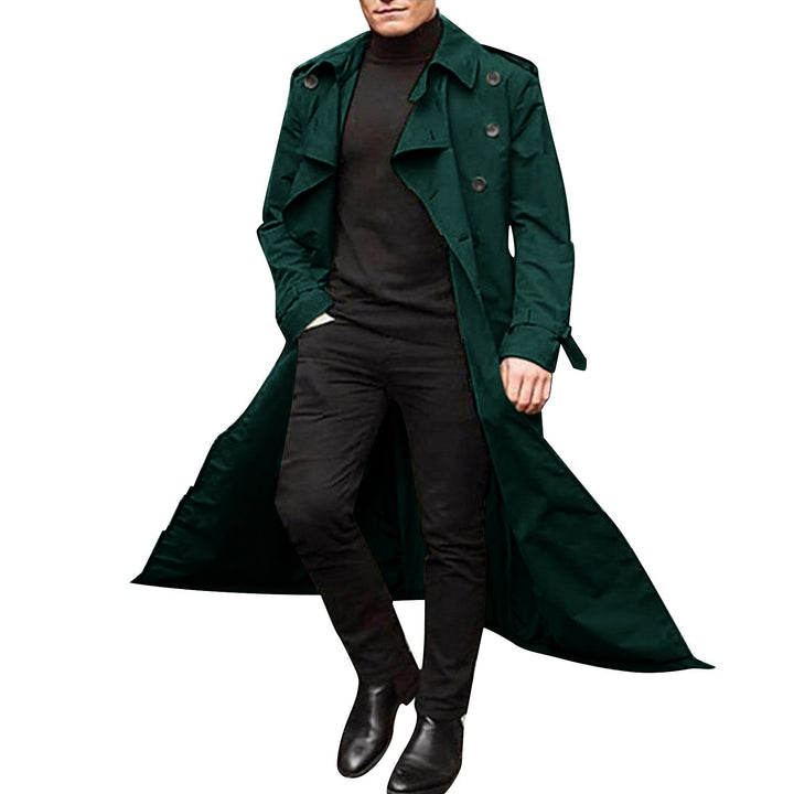 Elegant trench coat for men with double row of buttons Lune London