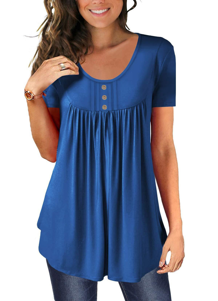 Women Casual Tunic with Chic Floral Print and Style