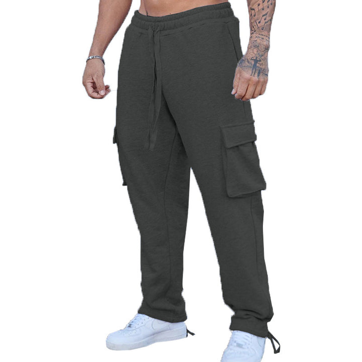 Men's casual cargo jogging pants with elastic waistband and practical side pockets Lune London