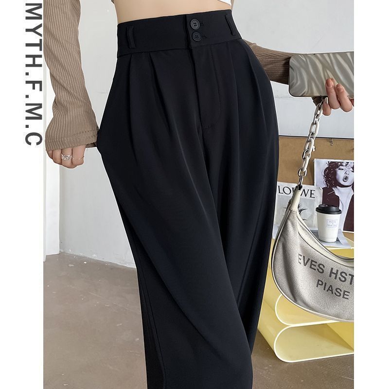 Pantalon taille classique pour femmes avec drapé élégant