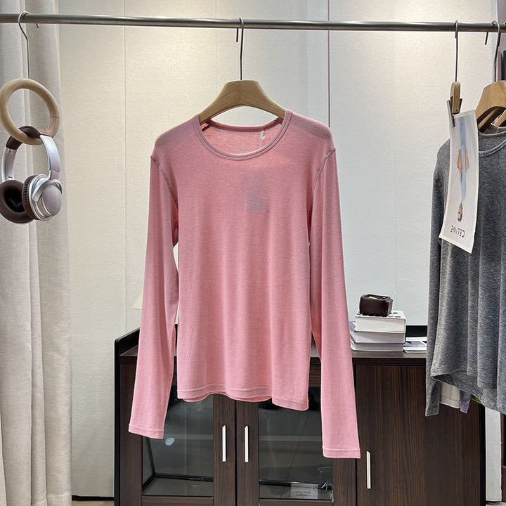 Chemise à manches longues pour femmes en jersey doux avec coupe ergonomique Chic & Stil